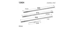 134D4 BBQ Burner - Weber