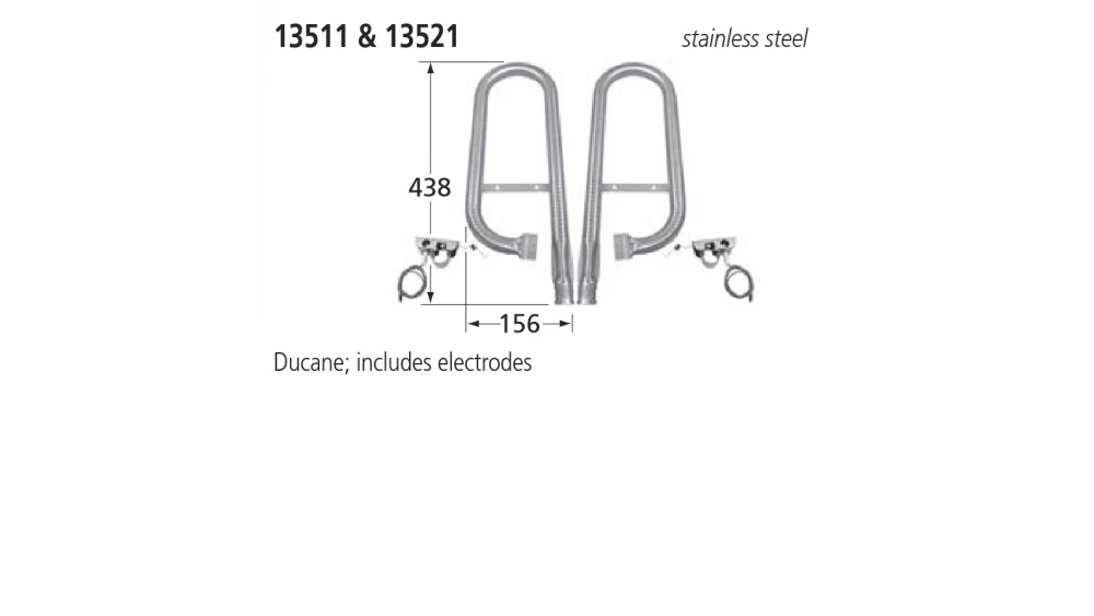 13511 BBQ Left Burner - Ducane 1 13511 BBQ Left Burner - Ducane