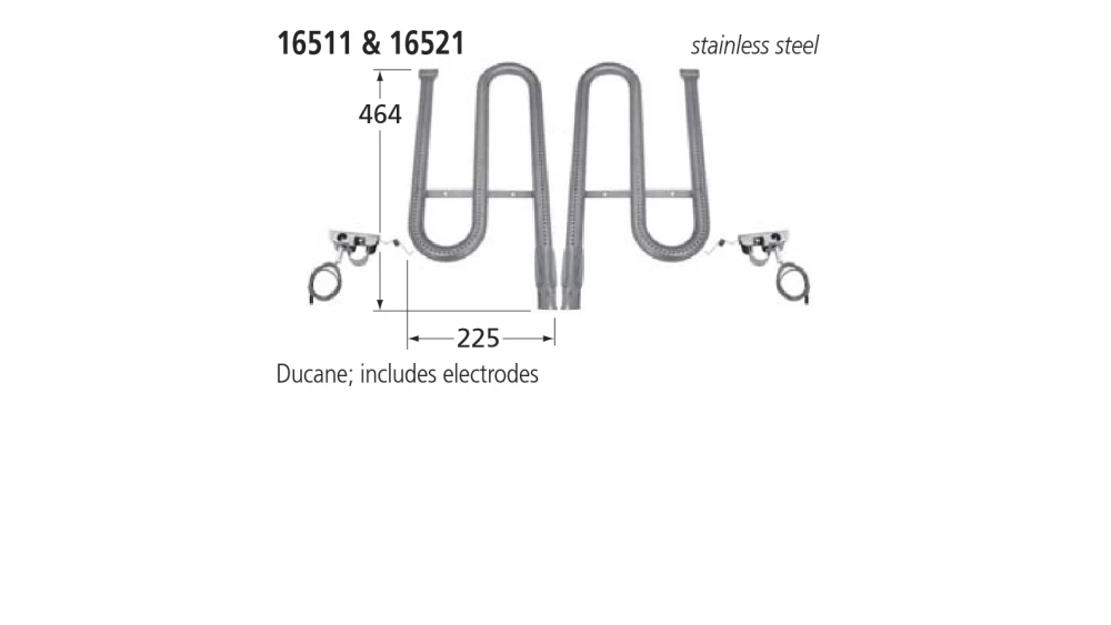 13521 BBQ Right Burner - Ducane 1 13521 BBQ Right Burner - Ducane