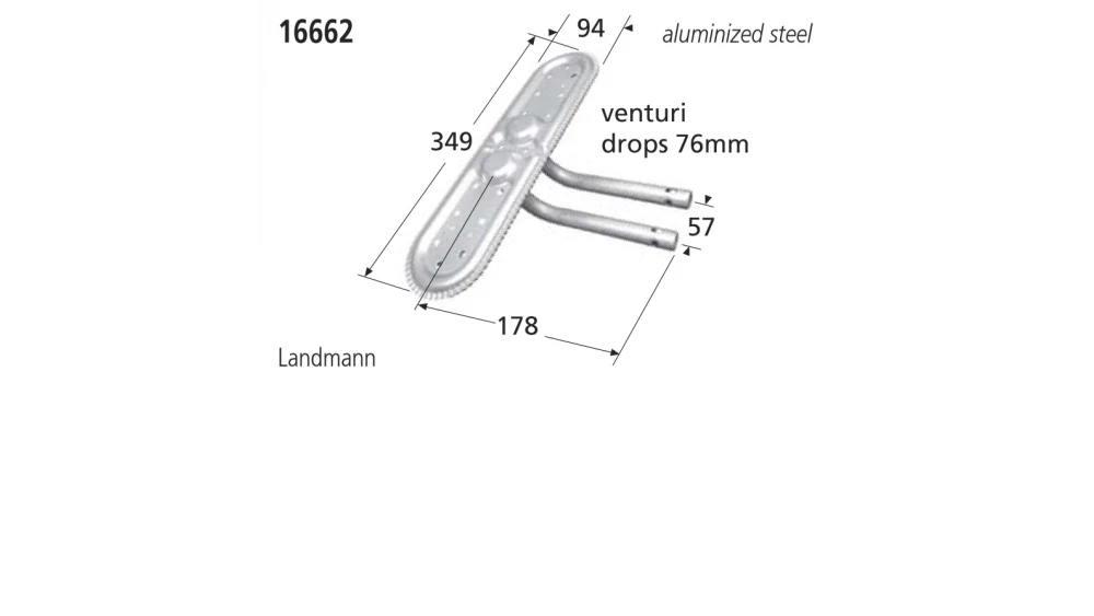 16662 BBQ Burner - Landman 1 16662 BBQ Burner - Landman