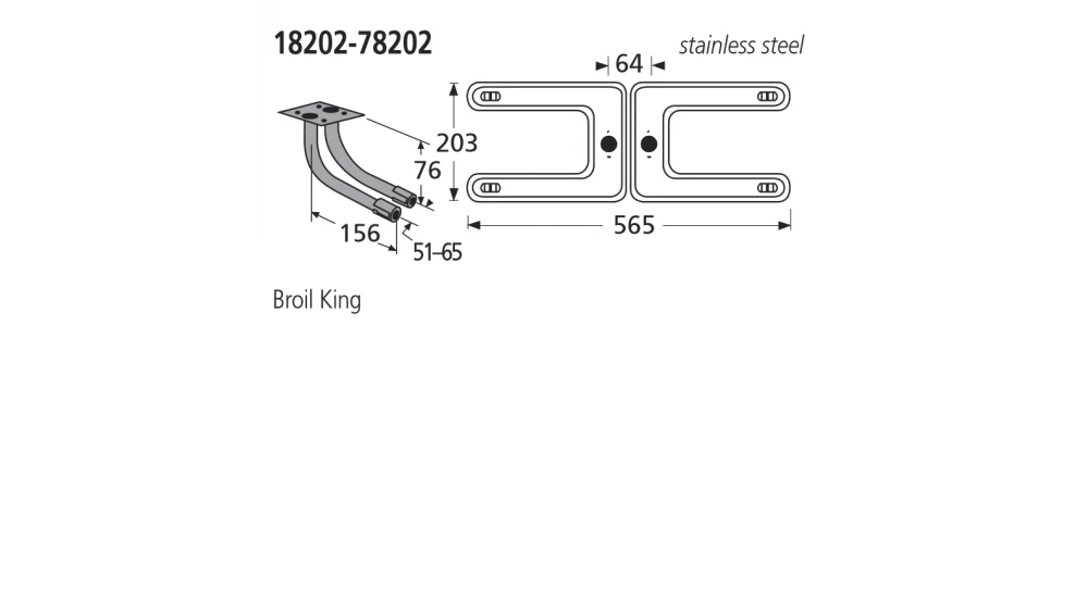 18202-78202 BBQ Burners - Sterling 1 18202-78202 BBQ Burners - Sterling