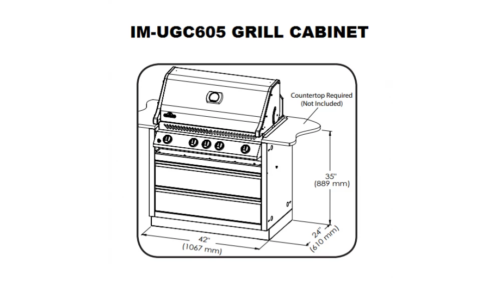 Napoleon Oasis 200 - LEX605 - Island Gas BBQ 10 Napoleon Oasis 200 - LEX605 - Island Gas BBQ - Image 10