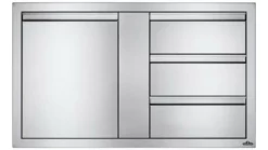 Napoleon Stainless Steel Built In Door And Drawer Combo - BI-3624-1D3DR