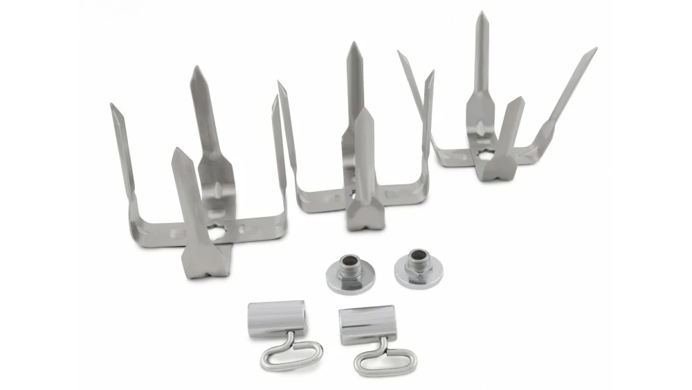 Broil King Stainless Steel Mega Spit Forks - 50500 2 Broil King Stainless Steel Mega Spit Forks - 50500 - Image 2