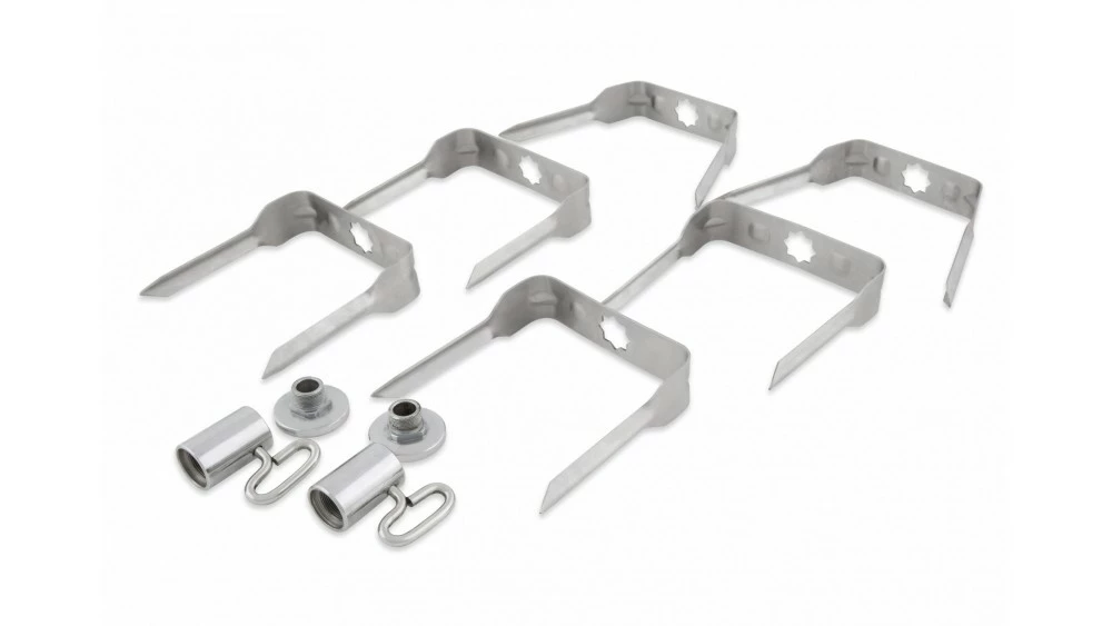 Broil King Stainless Steel Mega Spit Forks - 50500 1 Broil King Stainless Steel Mega Spit Forks - 50500