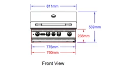 Bull Angus Built In LPG Gas BBQ 7 Bull Angus Built In LPG Gas BBQ -THE BBQ Shop Bull Angus Front View 1000x563 1