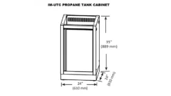 Napoleon Oasis 400 - PRO825 - Island Gas BBQ - Free Rotisserie 23 Napoleon Oasis 400 - PRO825 - Island Gas BBQ - Free Rotisserie -THE BBQ Shop IM UTC20PROPANE20TANK20CABINET 1000x563 1