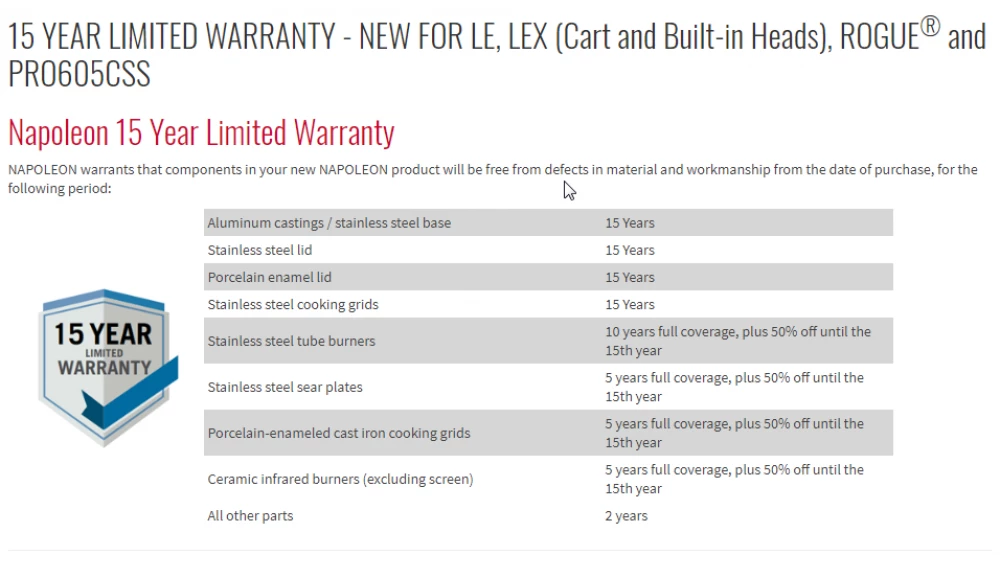 Napoleon Oasis 200 - LEX605 - Island Gas BBQ 12 Napoleon Oasis 200 - LEX605 - Island Gas BBQ - Image 12