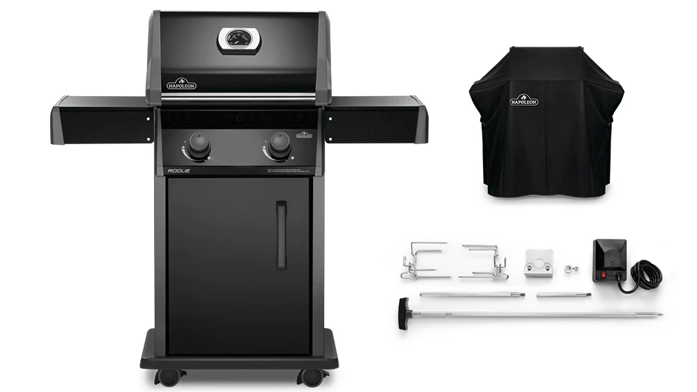 Napoleon Rogue R365PK-1-GB Gas BBQ - Free Cover & Rotisserie 1 Napoleon Rogue R365PK-1-GB Gas BBQ - Free Cover & Rotisserie