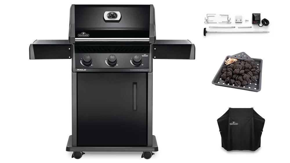 Napoleon Rogue R425PK-1-GB Gas BBQ - Free Cover & Accessories 1 Napoleon Rogue R425PK-1-GB Gas BBQ - Free Cover & Accessories