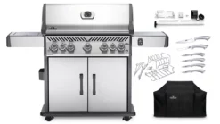 Napoleon Rogue RSE625RSIBPSS-1-GB Gas BBQ - Free Cover & Accessories