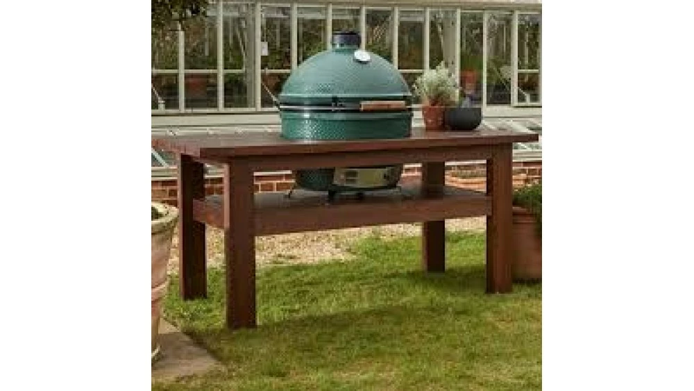 Big Green Egg XL Premium Royal Mahogany Table Bundle 1 Big Green Egg XL Premium Royal Mahogany Table Bundle