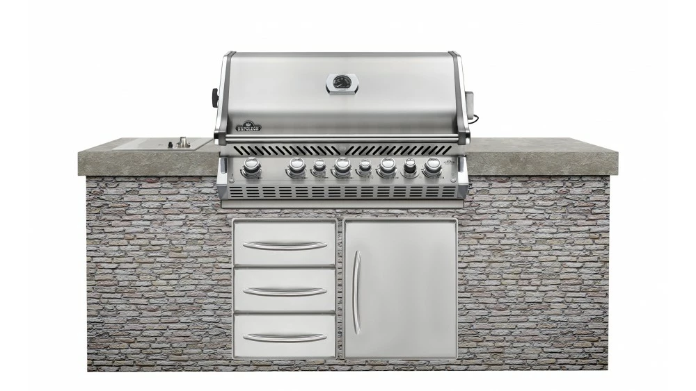 Napoleon Prestige BIPRO665RBNSS-3-GB Natural Gas Built In BBQ - Free Rotisserie And Cover 2 Napoleon Prestige BIPRO665RBNSS-3-GB Natural Gas Built In BBQ - Free Rotisserie And Cover - Image 2