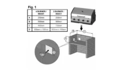 Cadac Meridian 4 Burner Built Gas BBQ 7 Cadac Meridian 4 Burner Built Gas BBQ -THE BBQ Shop dimensions built in 3 1000x563 1
