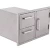 Whistler Grills Stainless Steel Door And Double Drawer Combo