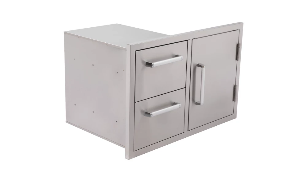 Whistler Grills Stainless Steel Door And Double Drawer Combo 1 Whistler Grills Stainless Steel Door And Double Drawer Combo
