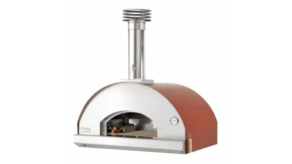 Fontana - Mangiafuoco Built In Wood Pizza Oven - Rosso 1 Fontana - Mangiafuoco Built In Wood Pizza Oven - Rosso