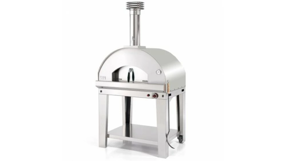 Fontana - Mangiafuoco Gas Pizza Oven With Trolley - Stainless Steel 1 Fontana - Mangiafuoco Gas Pizza Oven With Trolley - Stainless Steel