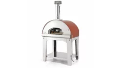 Fontana - Mangiafuoco Wood Pizza Oven With Trolley - Rosso