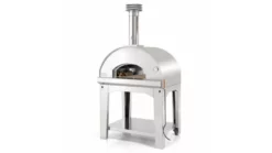 Fontana - Mangiafuoco Wood Pizza Oven With Trolley - Stainless Steel