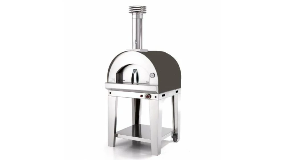 Fontana - Margherita Gas Pizza Oven With Trolley - Anthracite 1 Fontana - Margherita Gas Pizza Oven With Trolley - Anthracite