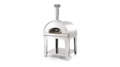Fontana - Marinara Wood Pizza Oven With Trolley - Stainless Steel