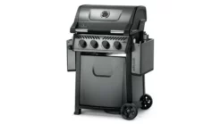 Napoleon Freestyle 425 Gas BBQ 9 Napoleon Freestyle 425 Gas BBQ -THE BBQ Shop napoleon freestyle 425 angled shelves down 1000x563 1