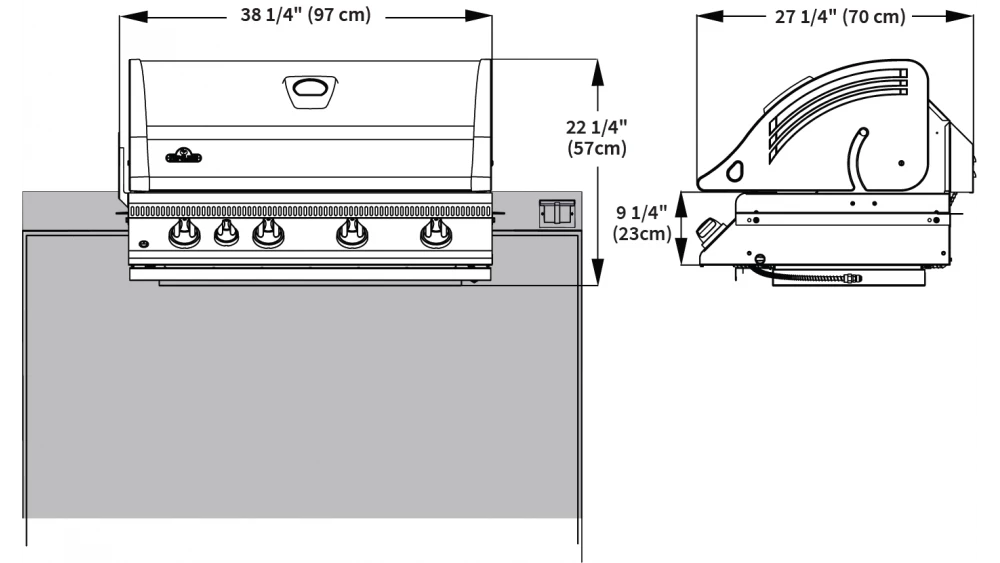 Napoleon Oasis 200 - LEX605 - Island Gas BBQ 3 Napoleon Oasis 200 - LEX605 - Island Gas BBQ - Image 3